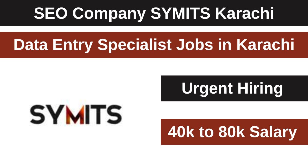 SYMITS is happy to offer job opportunities for the role of Data Entry Specialist in Karachi, Sindh.