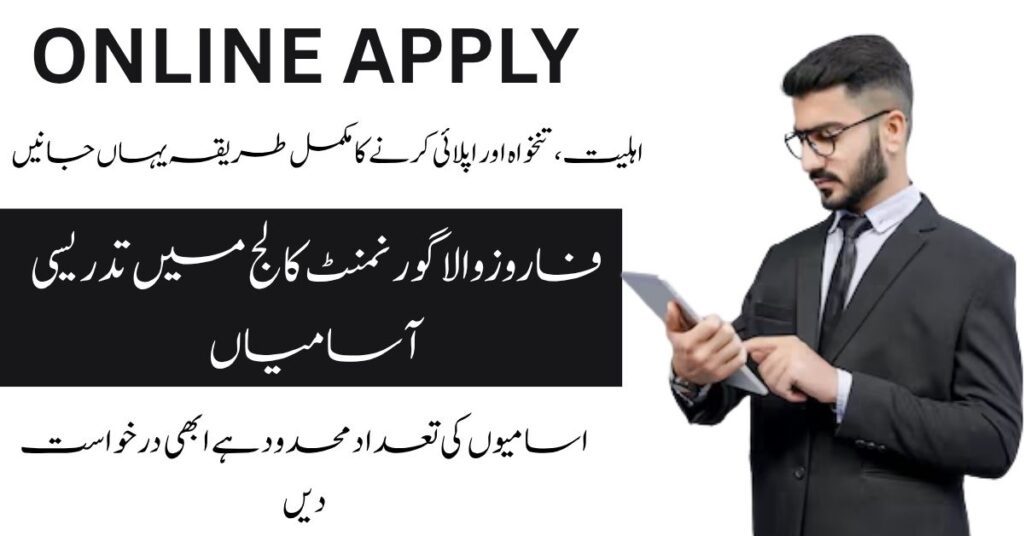 Apply for Govt Graduate College Ferozwala Teaching Jobs 2025.