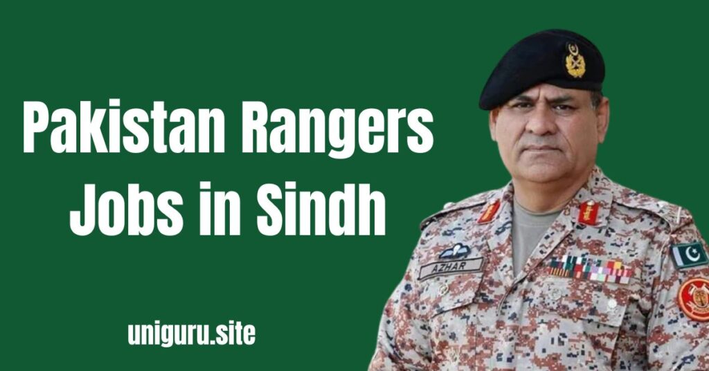 New government jobs are announced in Sindh Pakistan Rangers Sindh across the province.